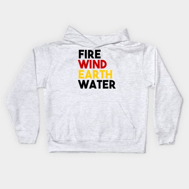 Four Directions Elements Ojibwe Indigenous WAWEZHI CANADA Kids Hoodie by WAWEZHI